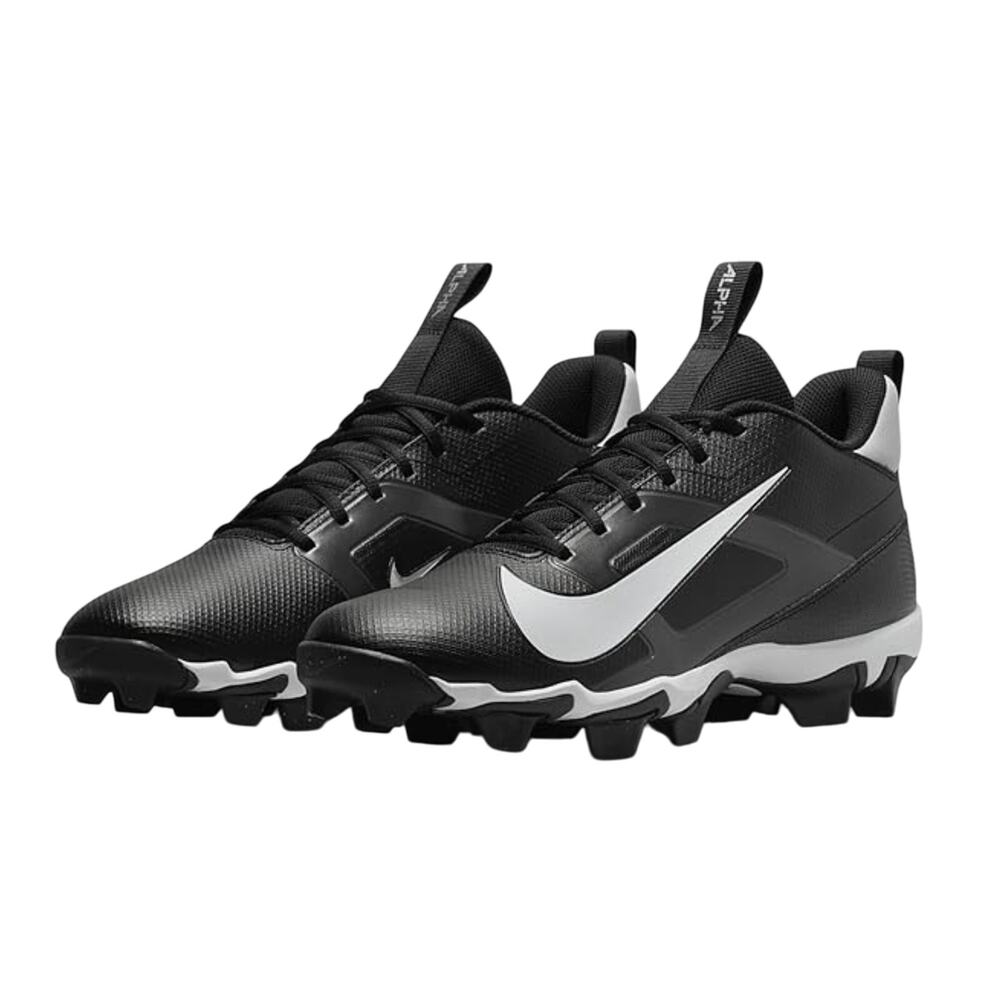 Nike Men's Alpha Menace 4 Shark Football Cleats Size 11 Black Grey White NWOB